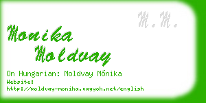 monika moldvay business card